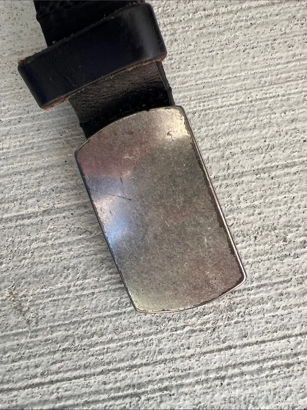 Johnston & Murphy Classic Black Leather Belt with Silver Buckle USA Made Size 36